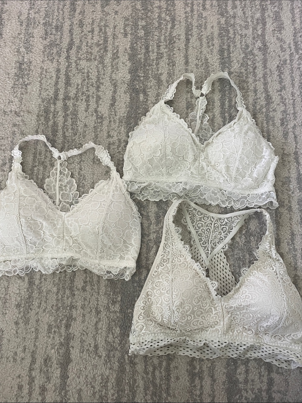 Lace Bralette Set - White Women's Intimates